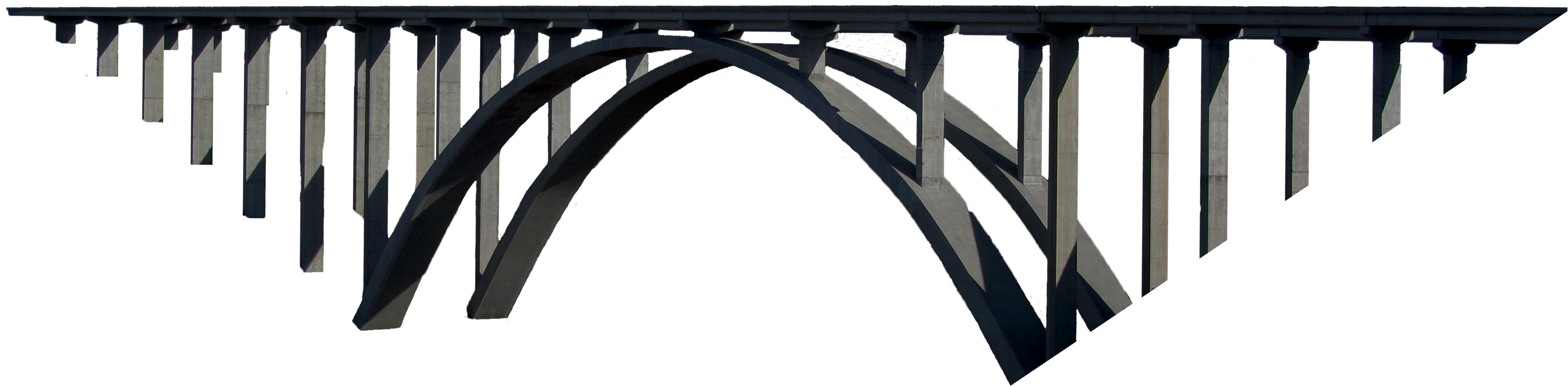 Arch Clipart Bridge - Bridge Png (3879x1065)