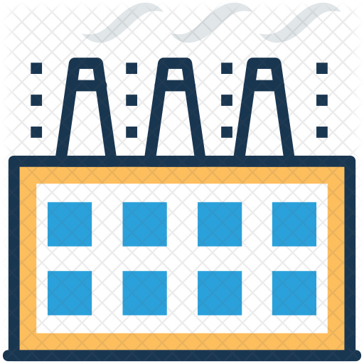 Manufacturing Plant Icon - Factory (512x512)