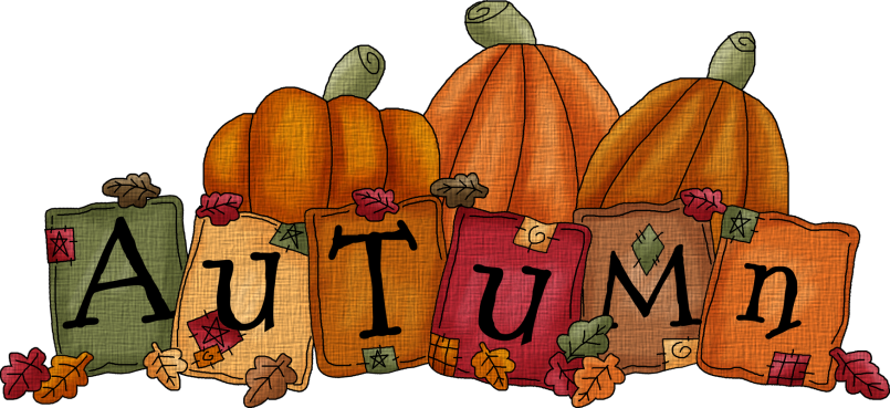 The Word Autumn Clip Art - 1st Day Of Fall 2016 (805x369)