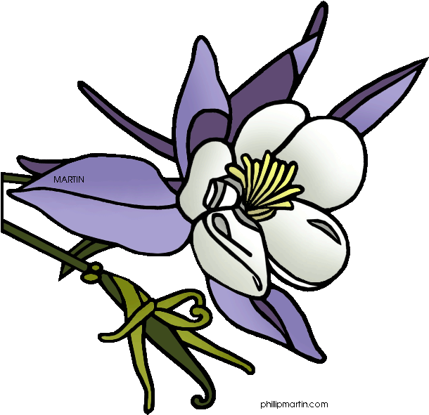 Gallery For > Columbine Flower Clip Art - Columbine Flower Clipart (648x627)