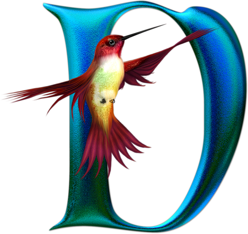 Flores Y Letras Para Decoupage - Imágenes De Iniciales Animadas Bonitas (500x471)