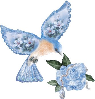 Flores Y Separadores Encontradas En La Web - Les Oiseaux Gif (354x451)