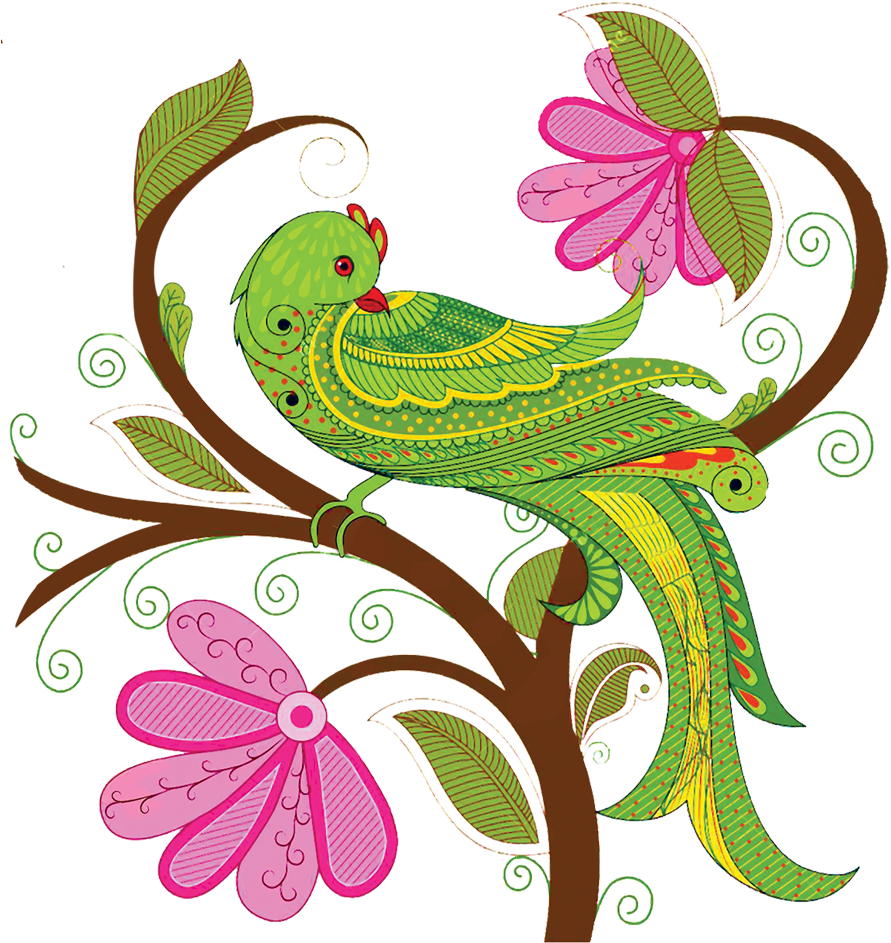 Signature Dishes Barrah Kabab, Dahi Ke Kabab, Bharwan - Kathy Ireland Whimsical Bird White Throw Pillow (1000x1069)