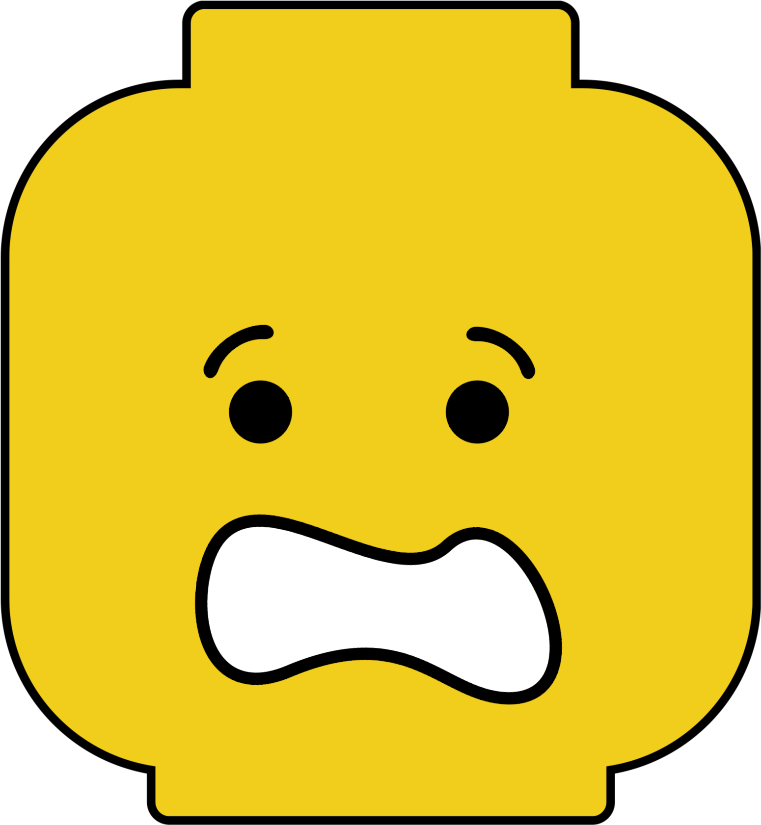Blue & Red Lego Man Body Free Printable - Printable Lego Head Template (1736x1736)