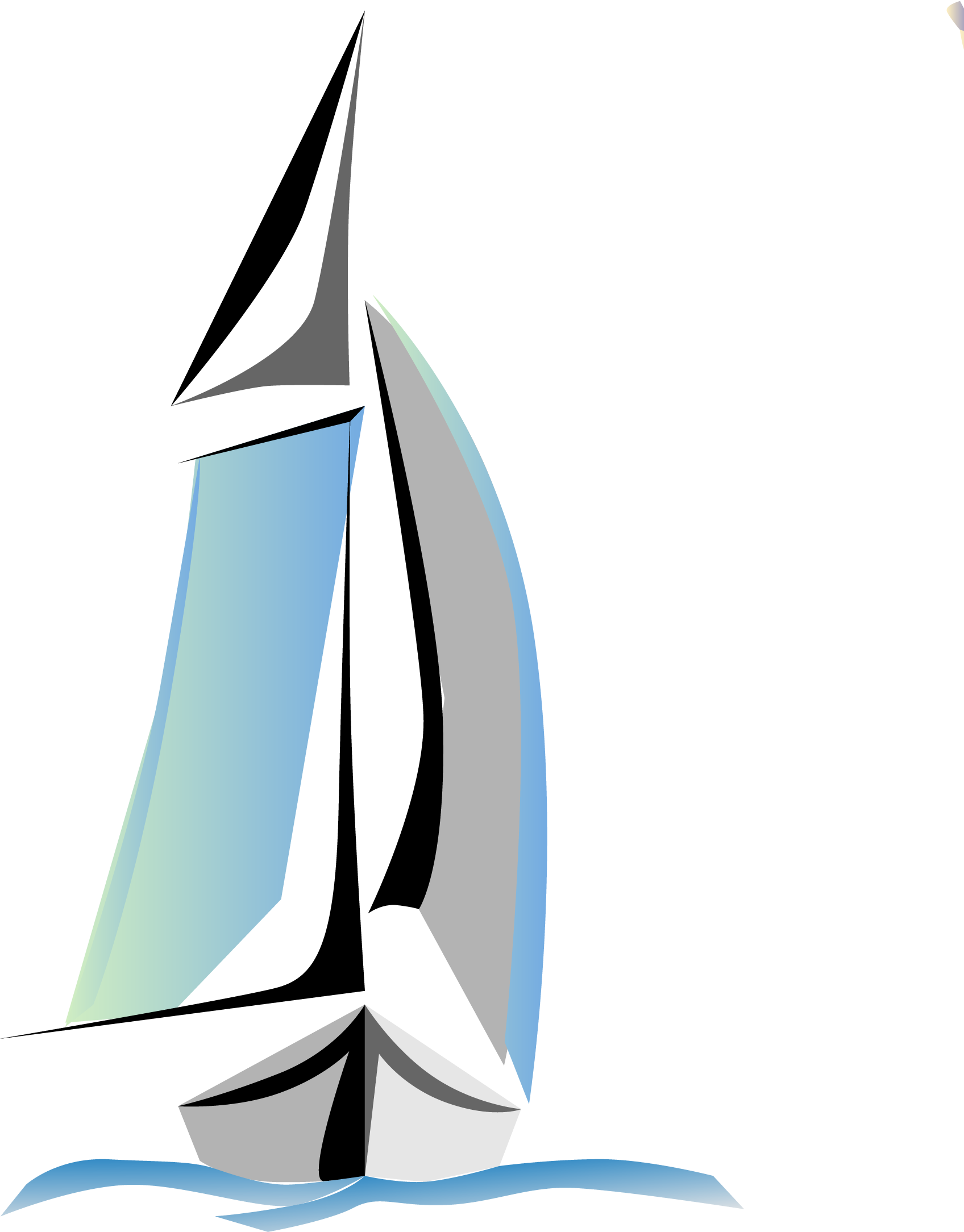 Vector Blue Smooth Sailing 2019*2610 Transprent Png - Vector Graphics (2019x2610)