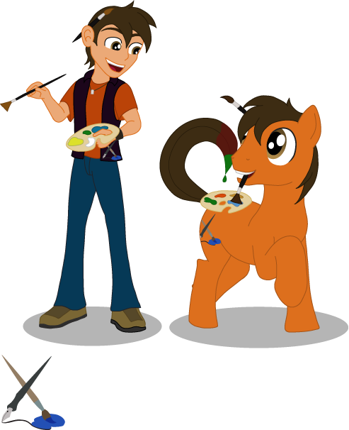 Paint Splat By Tiger-hawk - Cartoon (493x606)