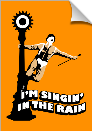 A Clockwork Orange Singing In The Rain - Clockwork Orange Symbols (674x516)
