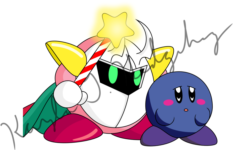 Parallel Kirby And Meta Knight By Kaylathehedgehog - Kirby (1024x675)