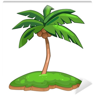 Fotomural Aislado Palmera Del Coco Ilustración • Pixers® - Illustration (400x400)