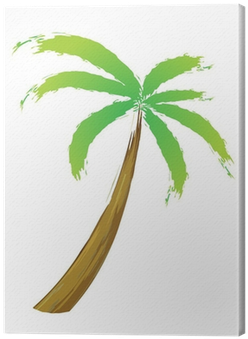 Cuadro En Lienzo Palmera, Ilustración Vectorial • Pixers® - Island (400x400)