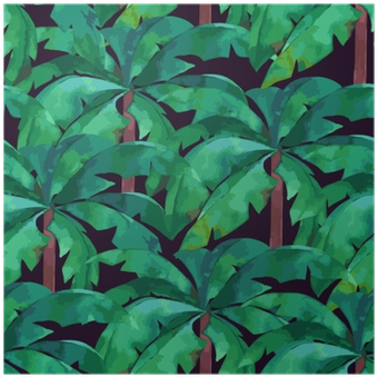 Póster Patrón Sin Costuras Con Hojas De Palmeras Tropicales - Euclidean Vector (400x400)