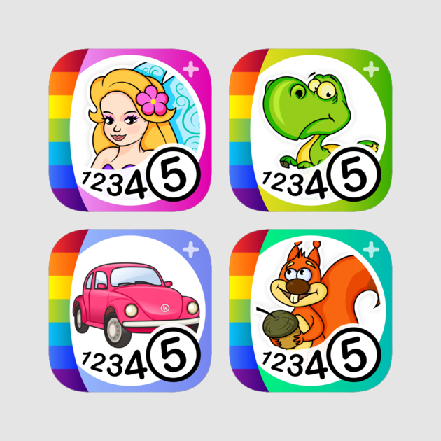 Color By Number Bundle For Kids And Toddlers - Coloring Book (630x630)