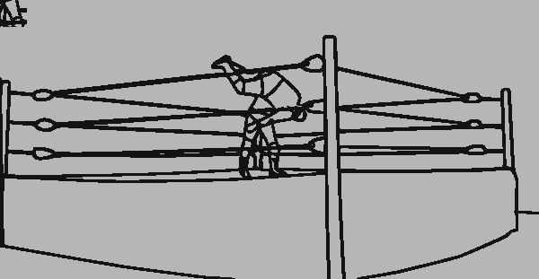 Pro Wrestling Bodyslam Clip Art At Clker Pro Wrestling - Pro Wrestling Ring Large Mug (600x311)