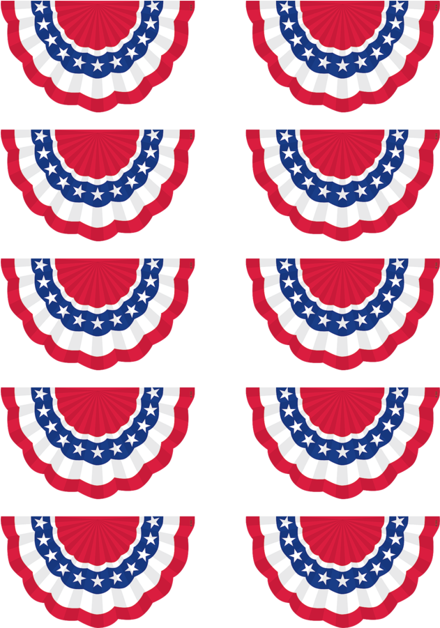 Tcr 5895 Patriotic Bunting Cutouts - Bunting (900x900)
