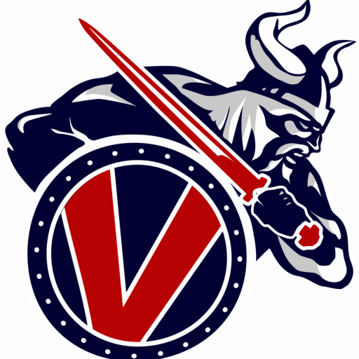 Coed Junior Varsity Wrestling, Coed Varsity Wrestling - Vikings Basketball Team Logo (512x512)
