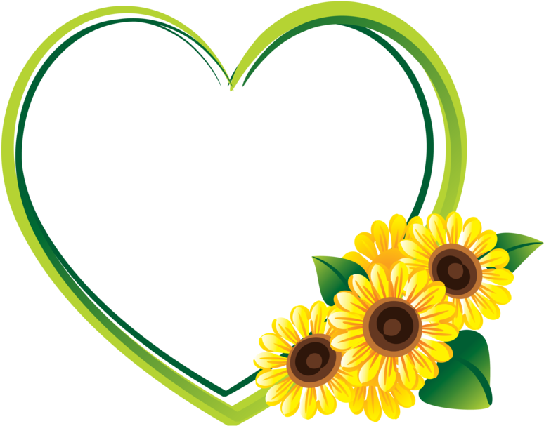 Sunflowers Frames - Sunflower Border Png - (795x653) Png Clipart Download. 