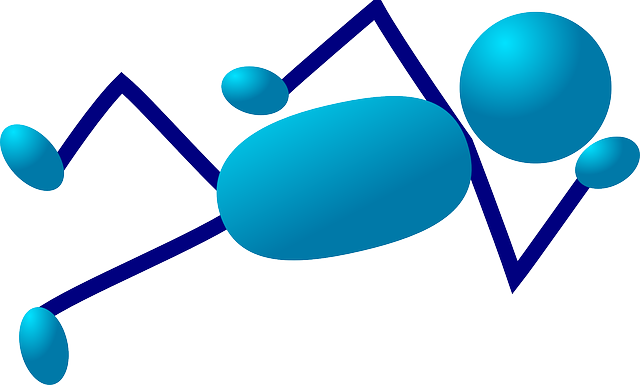 Blue, Stick, People, Man, Figure, Men - Stick Men Clip Art (640x385)