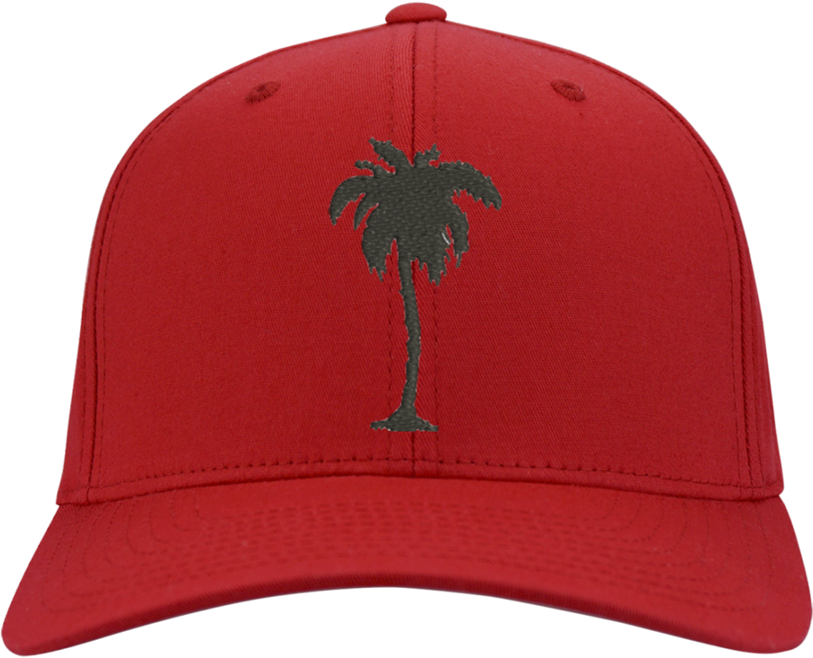 Palm Tree Hat - Mustang Stc10 Sport-tek Dry Zone Nylon Cap (1155x1155)
