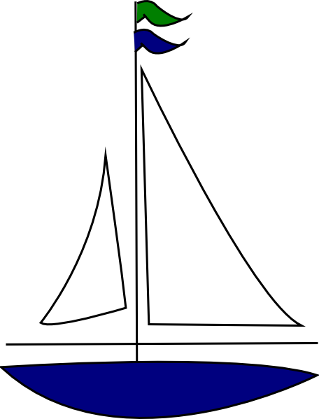 Sailing Boat Clipart Sail - Sailboat Clip Art Free (456x599)
