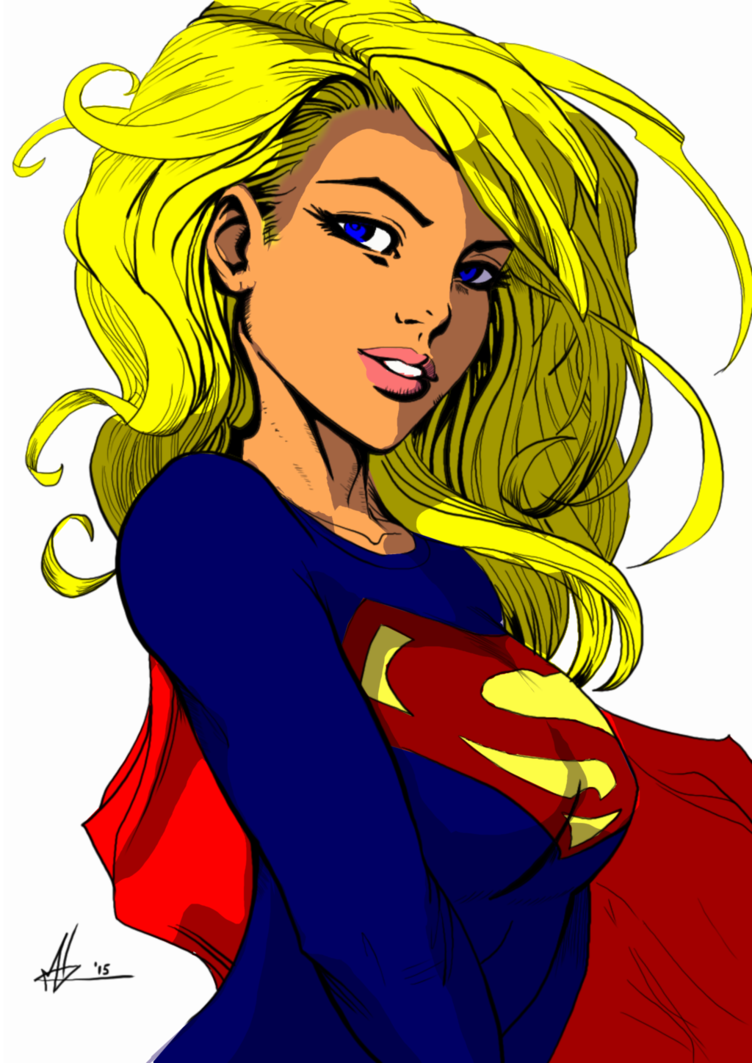 Kara Zor El By Marc Huizinga By Pendecon By X-bra - Cartoon (752x1063)