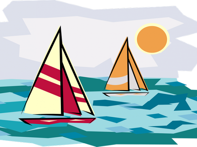 Sailing Clipart Cartoon - Finger Lakes Sailboats Mug (640x480)
