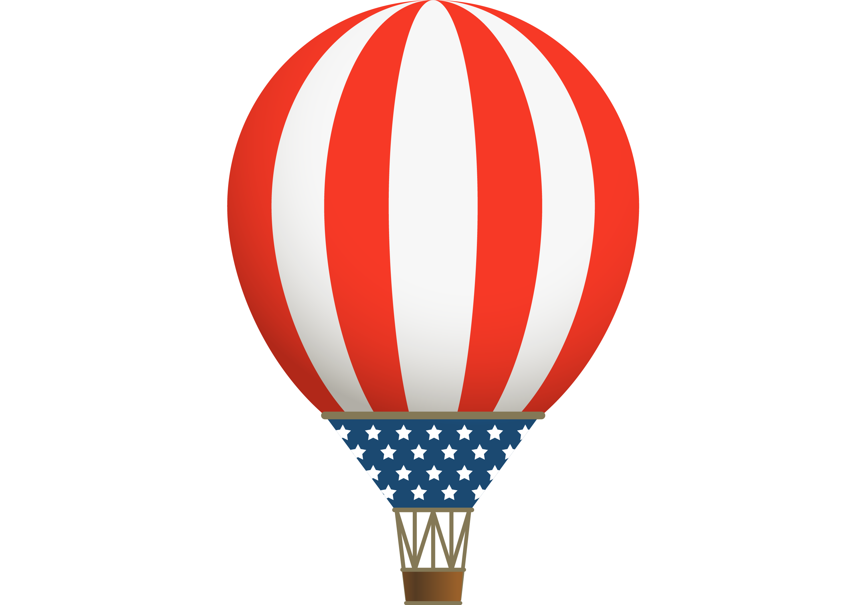 Hot Air Balloon Clip Art - Hot Air Balloon (3001x2122)
