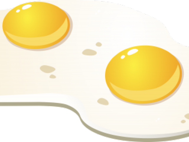 Fried Egg Clipart Two - Dibujo Huevo Frito Png (640x480)