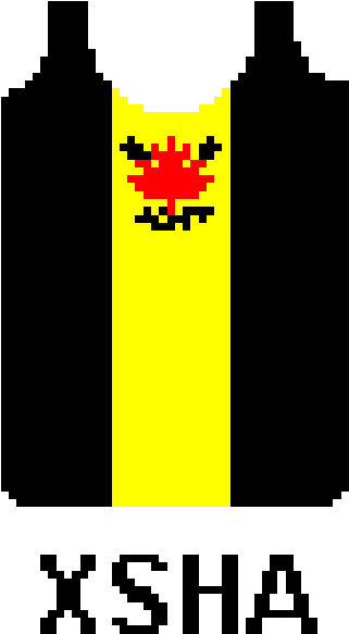 Black With Yellow Center Panel And Red Maple Leaf Logo - Black With Yellow Center Panel And Red Maple Leaf Logo (400x654)