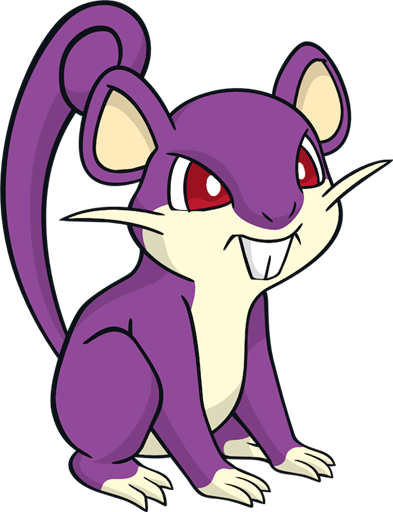 Rat Clipart Splat The Rat - Rattata Png (393x512)
