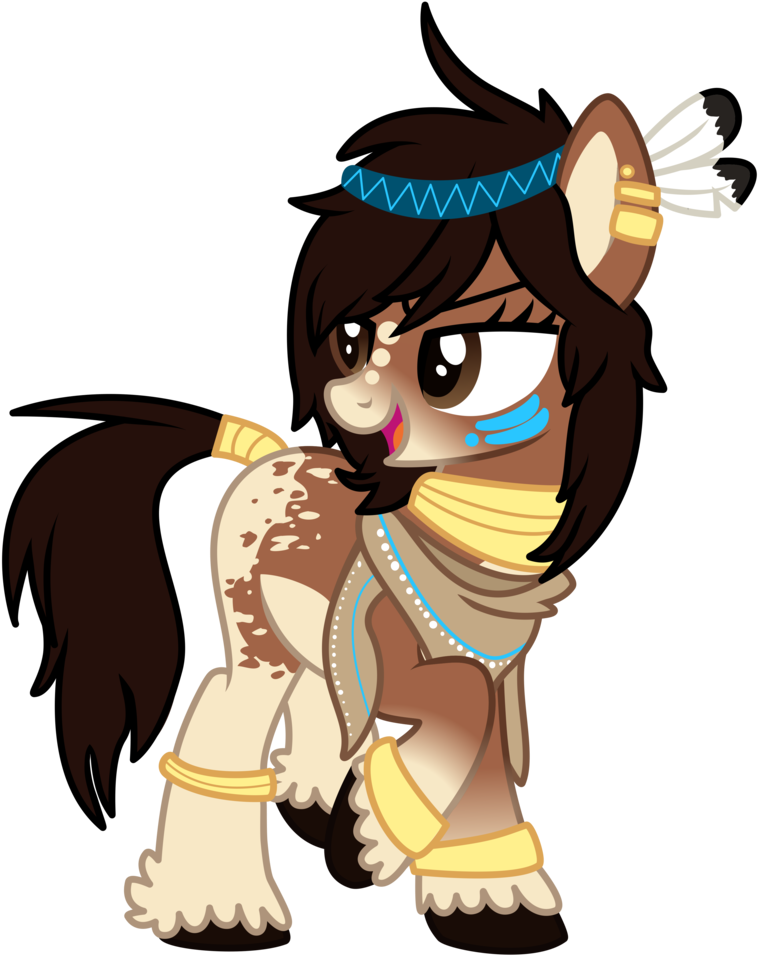 1ittlebird, Earth Pony, Female, High Res, Indian, Mare, - Mlp Indian Pony (878x1024)
