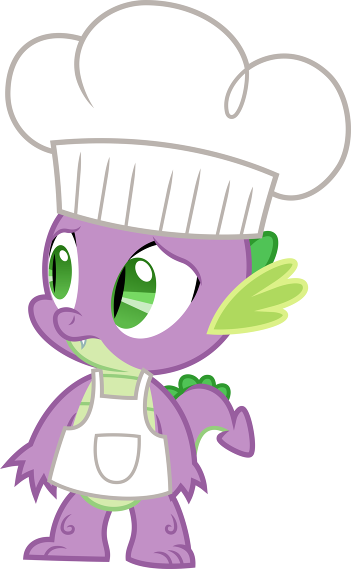 Spike As A Chef By Chrzanek97 - Cartoon (702x1138)