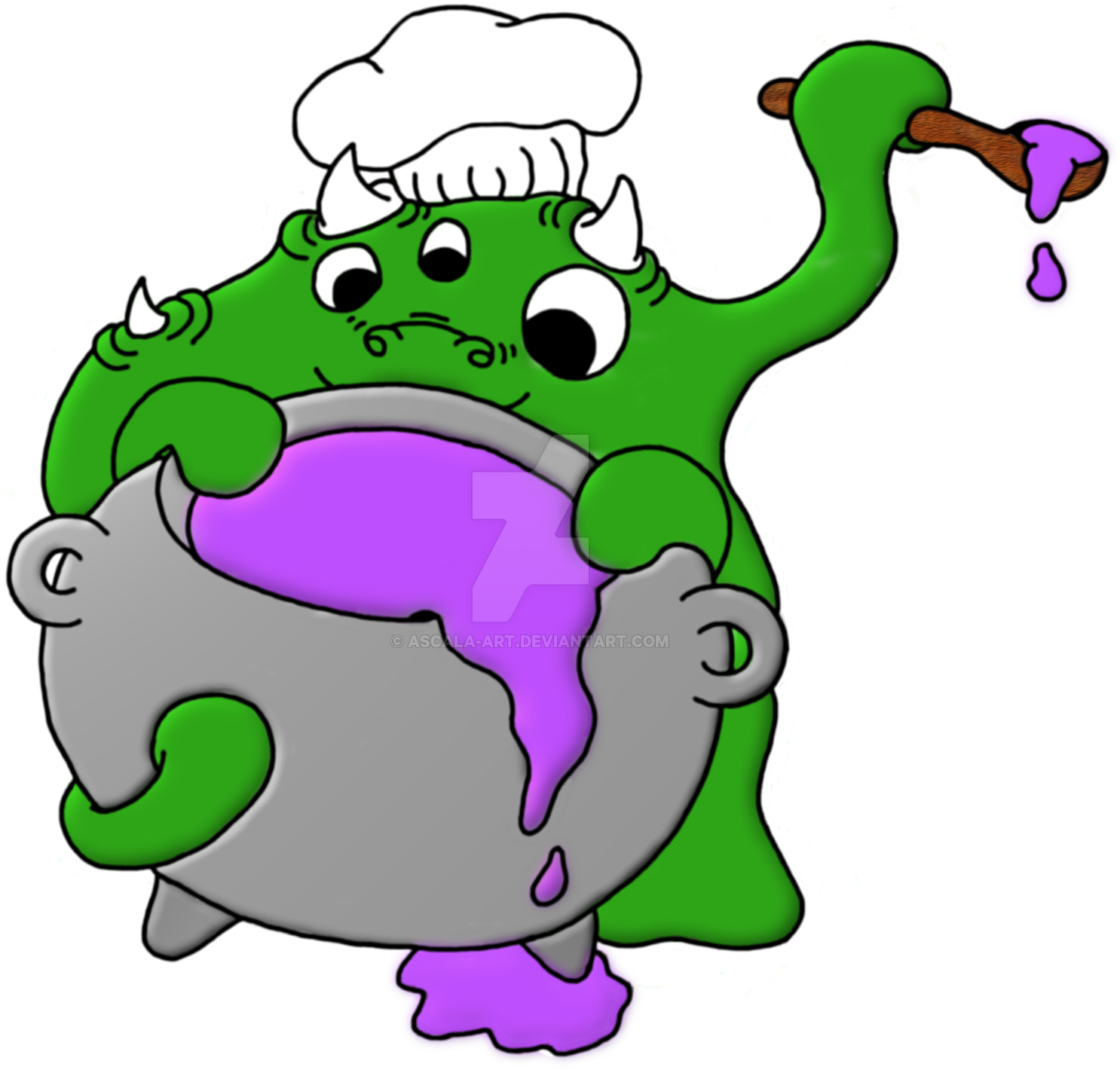Monster Chef By Ascala-art - Monster Chef By Ascala-art (1600x1445)