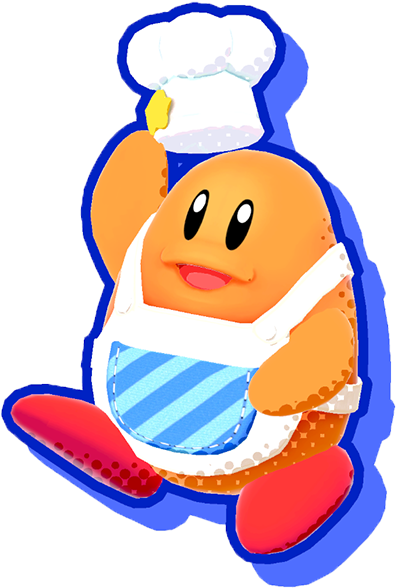 Chef Kawasaki - Kirby Star Allies Chef Kawasaki (404x593)