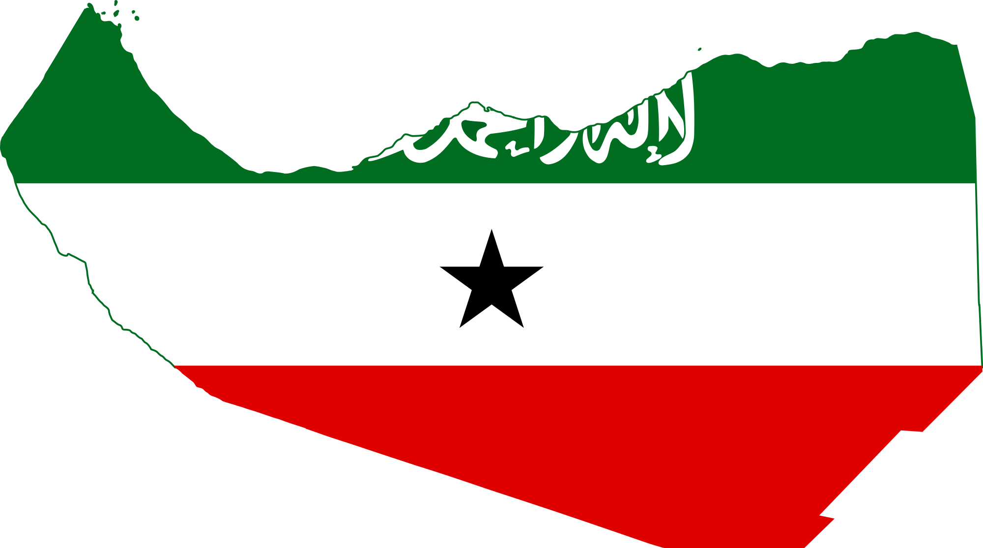 One Can't Win A Fight With His Arms Tied Behind His - Somaliland Map With Flag (2000x1115)