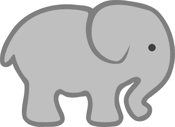 Pink Elephant Cut Out (600x436)