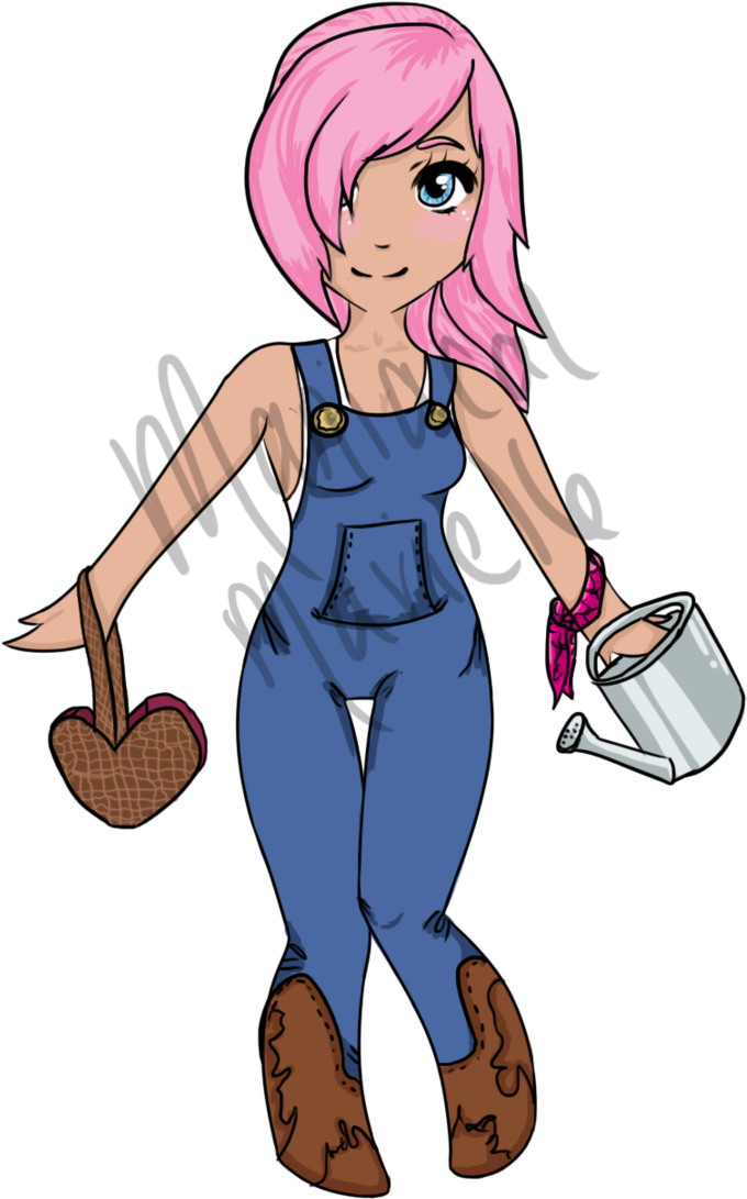 Cute Farmer Girl Adopt Auction By Maniacalmarie16 - Cartoon (703x1136)