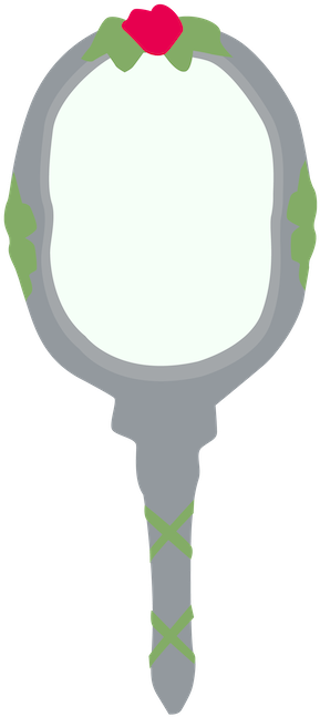 Mirror Clipart Beauty And Beast - Beauty And The Beast Mirror Clipart (297x650)