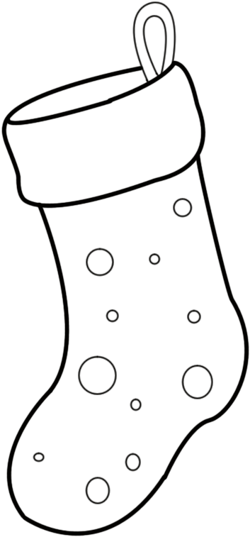 Christmas Tree Outline Christmas Stocking Template - Christmas Stocking Easy Drawings (700x800)