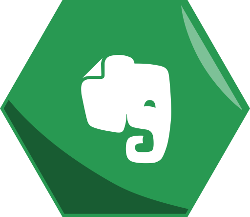 Hexagon Social Medias - Evernote Logo (512x443)