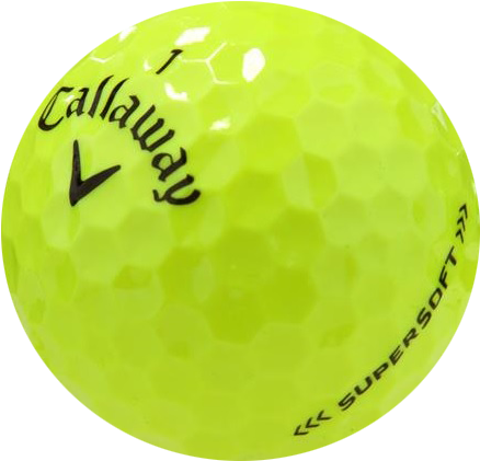 Callaway Supersoft Yellow Aaaa / 2nd $8 - Callaway Chrome Soft Low Compression Golf Balls - White (480x473)