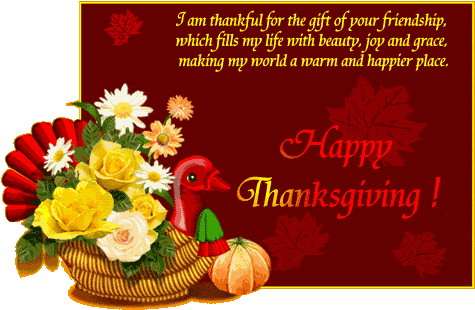 Thanksgiving Day Wishes Clipart - Thanksgiving Wishes To Friends (500x333)