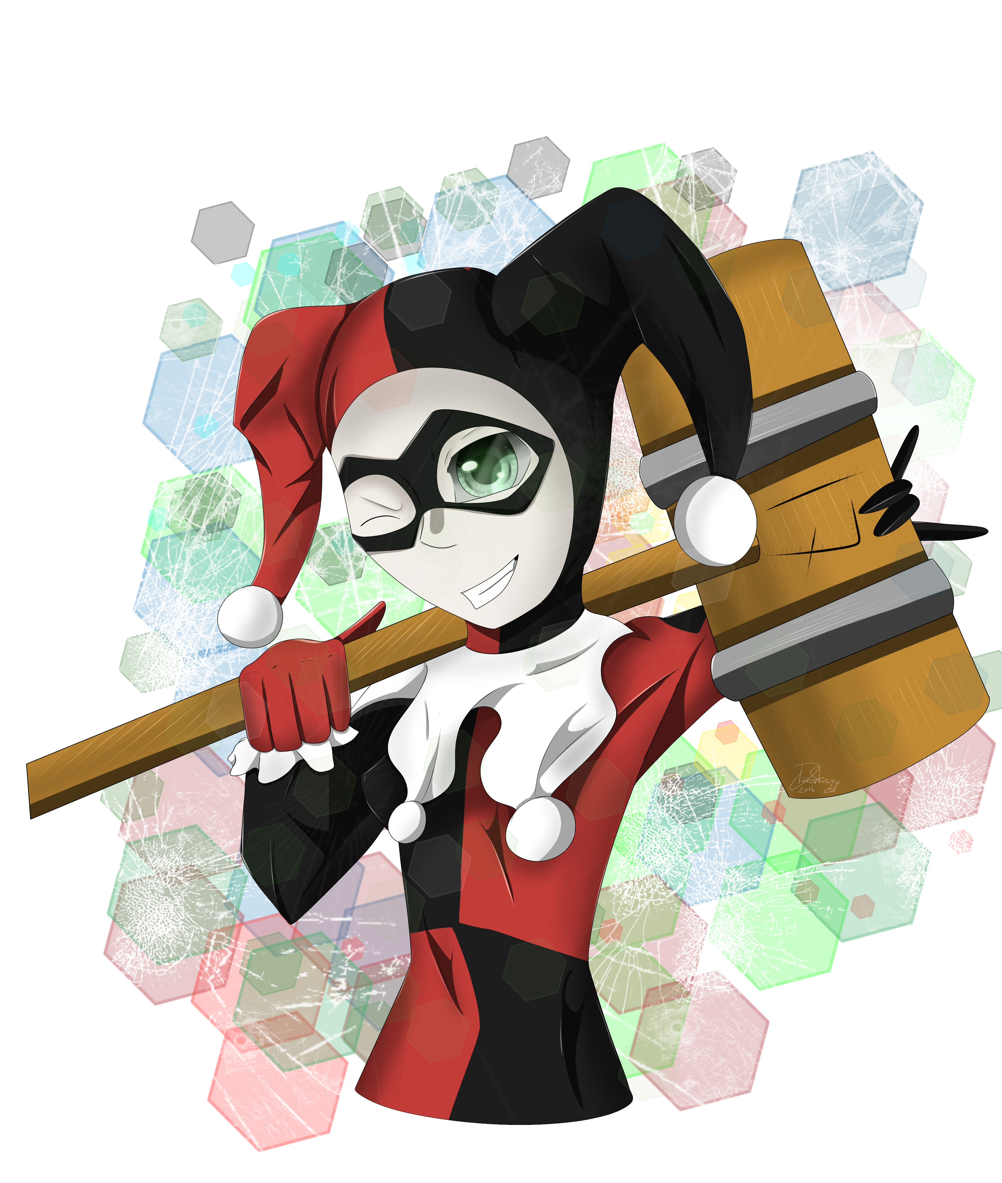 Happy Birthday With Harley Quinn Speedpaint By Dinosaphira99 - Happy Birthday With Harley Quinn Speedpaint By Dinosaphira99 (3240x4320)