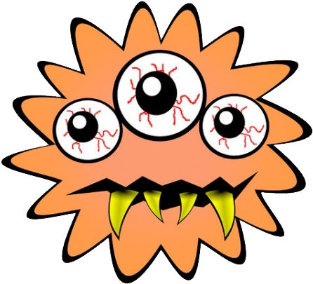 Bacteria Clipart Transparent Background - Bacteria Cartoon Png (564x496)