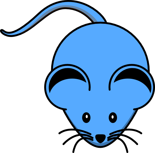 Blue Mouse Clip Art At Clker Com Vector Clip Art Online - Mouse Clip Art (600x592)