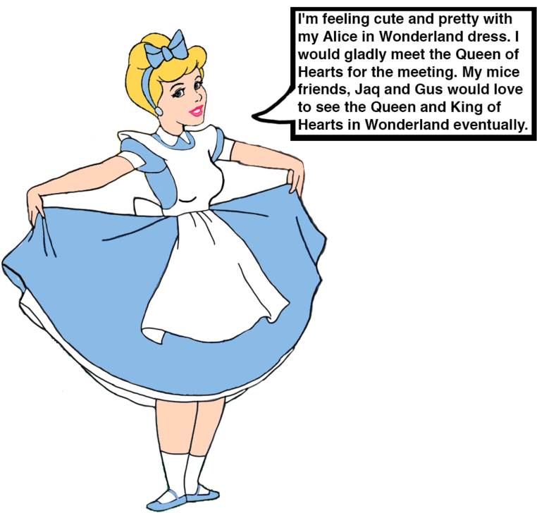Princess Cinderella As Alice Bowing By Darthranner83 - Digital Art (1024x777)