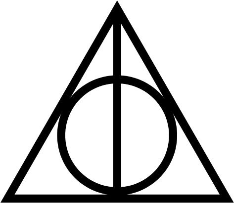 Sign Of The Deathly Hallows - Deathly Hallows Svg (488x425)