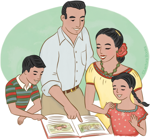 Al D A News Bilingual Books Connect Latino Families - Spanish Speaking Family (542x484)
