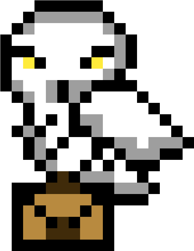 Hedgewig - Pixel Art Harry Potter (1184x1184)