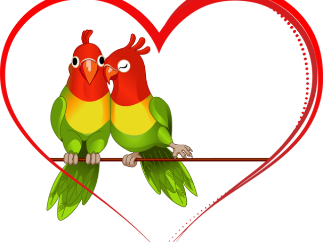 Love Birds Clipart Khoobsurat - Inseparable Clipart (640x480)