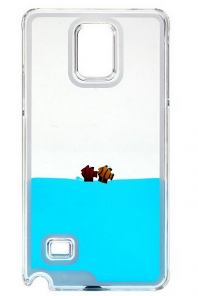 Coque Samsung Galaxy Note 4 Aquarium Poisson Bleu Accueil - Coque Originales Note 4 (590x590)